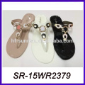 summer clear jelwery decoration cheap slipper pvc slipper plastic slipper